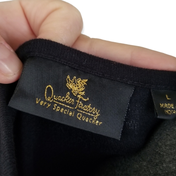 Quacker Factory "very special quacker" Fall leaves pullover sweater top sz LG - Picture 6 of 7